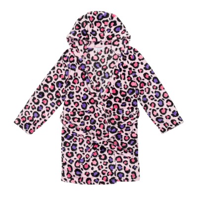рокля,miso,girls,leopard,dressing,gown,pink
