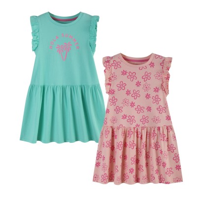 детска,рокля,детски,поли,и,рокли,детски,облекла,studio,younger,girl,2,pack,tropic,dresses,green,pink