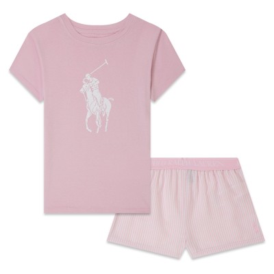 детски,комплект,polo,ralph,lauren,lounge,set,junior,girls,carmel,pink