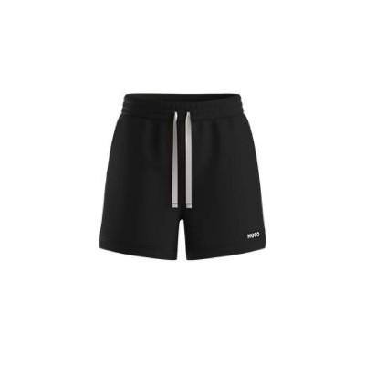 къси,панталони,мъжки,къси,панталони,hugo,dulasho,contrast,logo,shorts,black