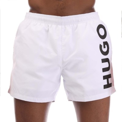 къси,панталони,мъжки,къси,панталони,hugo,abas,logo,print,swim,shorts,white