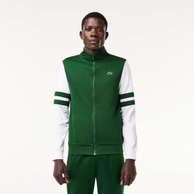 блуза,мъжки,горнища,с,качулка,мъжки,ежедневни,облекла,lacoste,zip,up,stretch,tennis,sweatshirt,green,white