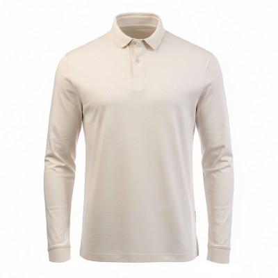 блуза,с,яка,мъжки,тениски,boss,pirol,long,sleeve,polo,shirt,white