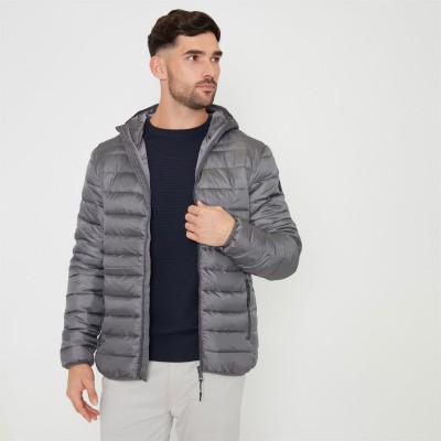 яке,мъжки,якета,мъжки,якета,и,палта,размер+,threadbare,matte,finish,padded,hooded,jacket,dark,grey