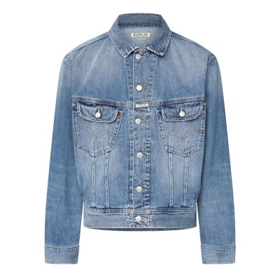 яке,replay,9zero1,denim,jacket,blue