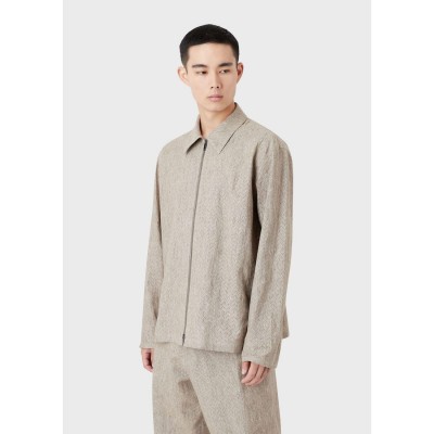 emporio,armani,overshirt,beige