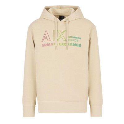 суичър,мъжки,горнища,с,качулка,мъжки,ежедневни,облекла,armani,exchange,pullover,hoodie,beige