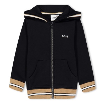 детски,суичър,детски,облекла,boss,boss,logo,zipped,hoodie,infants,black,09b