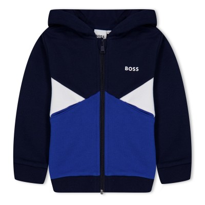 детски,суичър,детски,облекла,boss,colourblock,zip,hoodie,infants,navy,849
