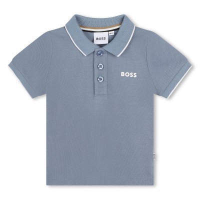 детска,блуза,с,яка,детски,облекла,boss,short,sleeve,polo,shirt,infants,med,grey,049