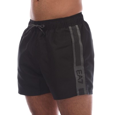 къси,панталони,мъжки,къси,панталони,ea7,logo,tape,swim,shorts,black