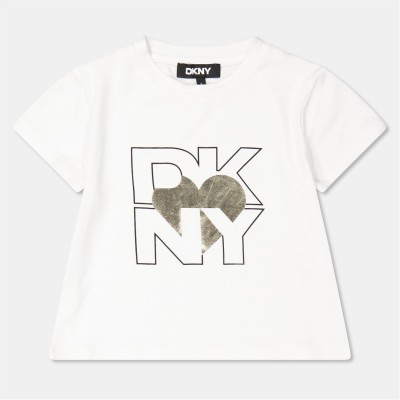 детска,тениска,детски,облекла,dkny,logo,t,shirt,infants,yellow