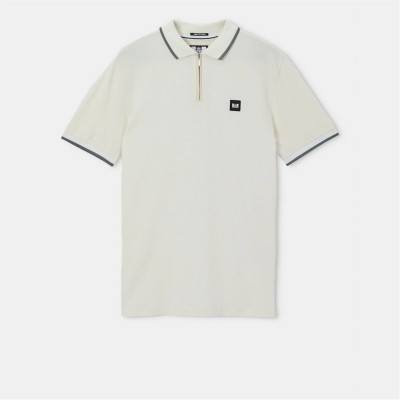 блуза,с,яка,weekend,offender,monti,zip,polo,shirt,white