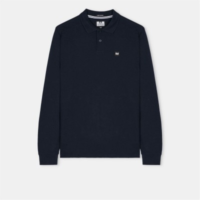 блуза,с,яка,weekend,offender,dice,long,sleeve,polo,shirt,navy