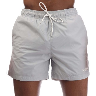 къси,панталони,мъжки,къси,панталони,hugo,haiti,contrast,logo,swim,shorts,grey