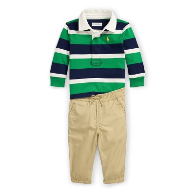 детска,блуза,с,яка,детски,3/4,панталони,polo,ralph,lauren,striped,polo,shirt,set,infants,stafford,grn