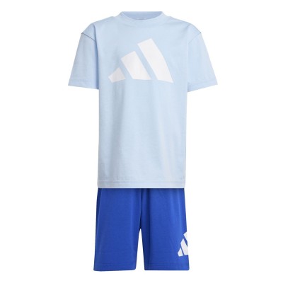 детска,тениска,разпродажба,adidas,детски,облекла,adidas,essentials,t,shirt,set,infants,blue,white,bos