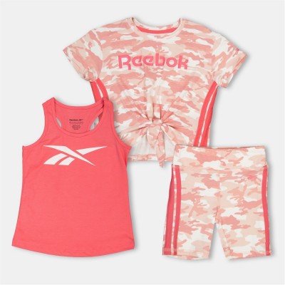 комплект,разпродажба,reebok,детски,3/4,панталони,reebok,camo,3pc,set,jn99,neon,sunset