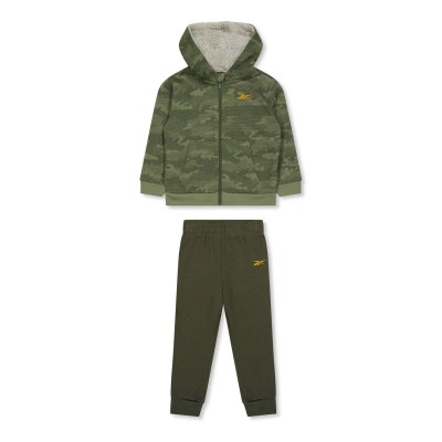 комплект,разпродажба,reebok,детски,3/4,панталони,reebok,zip,hood,set,in99,hunter,green