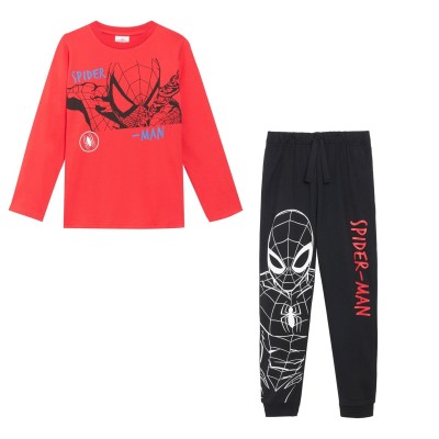 тениска,детски,стоки,с,аним.,герои,дамски,стоки,с,аним.,герои,character,spiderman,long,sleeve,t,shirt,and,jogger,set,red,black,multi
