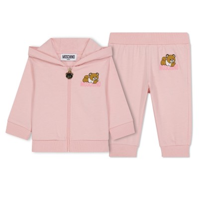 детски,анцуг,детски,облекла,moschino,bear,tracksuit,infants,pink,50209