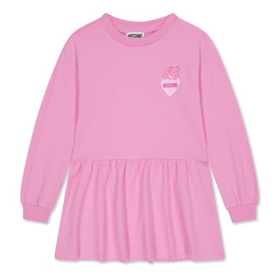 рокля,детски,3/4,панталони,moschino,bear,dress,pink,50243