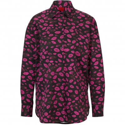hugo,the,boyfriend,relaxed,fit,blouse,black,purple