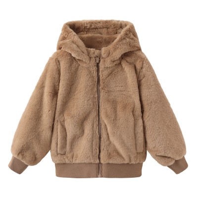 яке,дрехи,за,училище,детски,якета,и,палта,firetrap,short,plush,jacket,brown