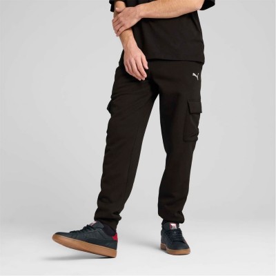 панталони,разпродажба,puma,мъжки,къси,панталони,puma,small,logo,fleece,cargo,pants,black