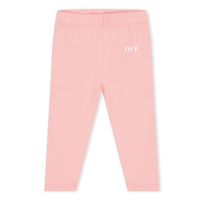 клин,детски,3/4,панталони,off,white,kids,logo,leggings,design,leggings,pink,3001