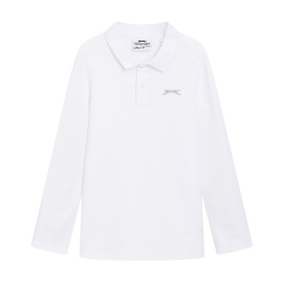 дрехи,за,училище,детски,блузи,с,яка,slazenger,l,s,plain,polo,jn53,white
