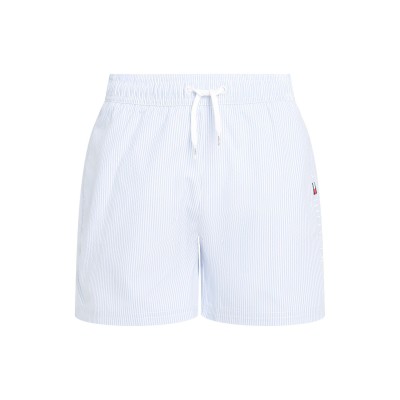 бански,гащета,tommy,hilfiger,kids,medium,drawstring,swim,shorts,wht,blu,01t
