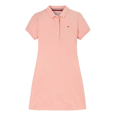 рокля,детски,облекла,tommy,hilfiger,essential,polo,dress,coral,ice,tkz