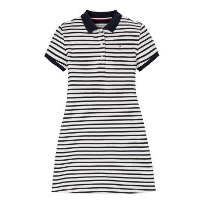 рокля,детски,облекла,tommy,hilfiger,essential,polo,dress,navy,stripe,0a4