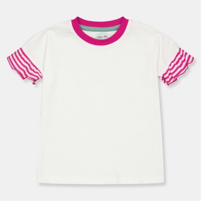 детски,тениски,детски,облекла,lilly,and,sid,frill,sleeve,top,in99,white