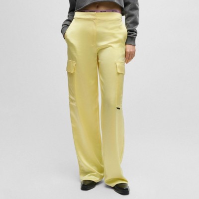 панталони,hugo,hakila,1,relaxed,fit,cargo,trousers,yellow