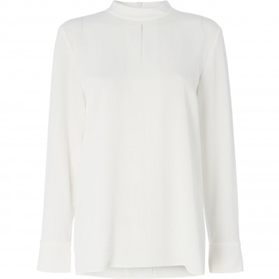 boss,biducla,high,neck,blouse,white