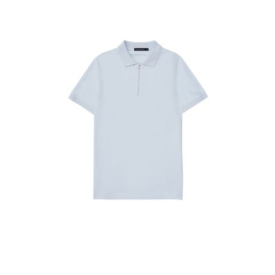 блуза,с,яка,мъжки,тениски,french,connection,zip,up,pique,polo,shirt,xenon,blue