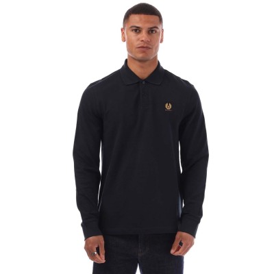 блуза,с,яка,мъжки,тениски,belstaff,long,sleeved,polo,shirt,inkwell