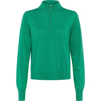 пуловер,дамски,плетени,дрехи,french,connection,loxi,recycled,half,zip,jumper,palm,green