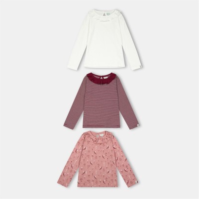 детски,тениски,детски,облекла,lilly,and,sid,&,sid,multicoloured,fairy,stripe,print,and,plain,top,3,pack,multi