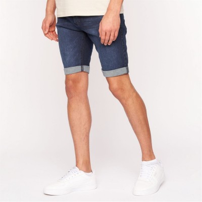 къси,панталони,мъжки,къси,панталони,crosshatch,reestier,denim,shorts,blue