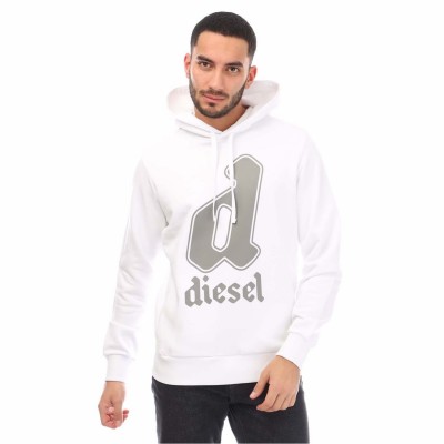 суичър,облекла,на,разпродажба,мъжки,ежедневни,облекла,мъжки,горнища,с,качулка,diesel,s,ginnout,13,a,hoodie,white