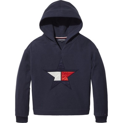 суичър,детски,облекла,tommy,hilfiger,girls,tommy,hilfiger,polar,fleece,hoodie,navy