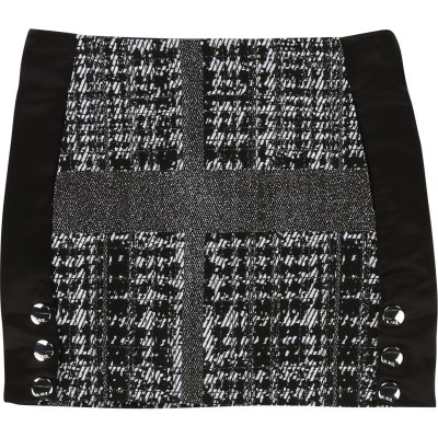 детска,пола,детски,облекла,karl,lagerfeld,tweed,skirt,junior,girls,black,grey