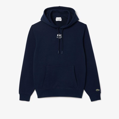 суичър,мъжки,горнища,с,качулка,мъжки,ежедневни,облекла,lacoste,print,hoodie,blue