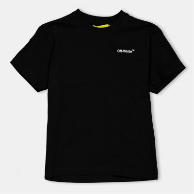 тениска,детски,3/4,панталони,off,white,kids,regular,fit,t,shirt,black,white