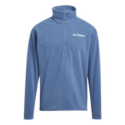 облекла,на,разпродажба,разпродажба,adidas,мъжки,блузи,adidas,terrex,multi,essentials,half,zip,fleece,grey
