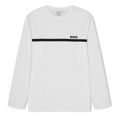 тениска,детски,тениски,boss,ls,smll,lgo,tee,in00,white,10p