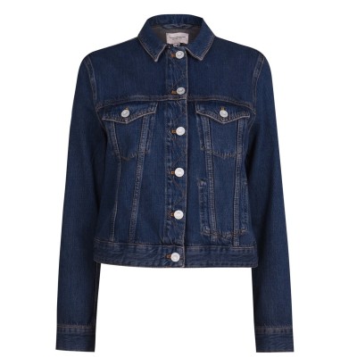 яке,дамски,якета,и,палта,french,connection,macee,micro,western,denim,jacket,washed,vintage